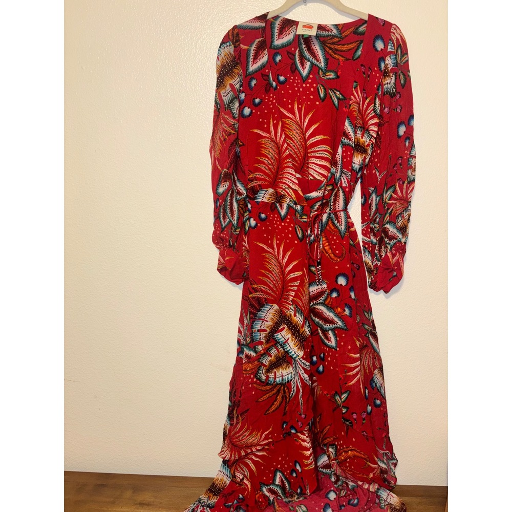Farm Rio Winter Leaf Maxi Dress
In Red Multi color S - Picture 5 of 10
